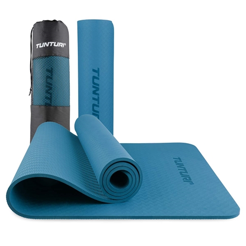 Tunturi 8mm Yogamatta - Mörkblå